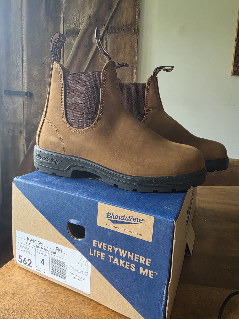 Blundstone 562 Brown Chelsea Boots AUS/UK 4